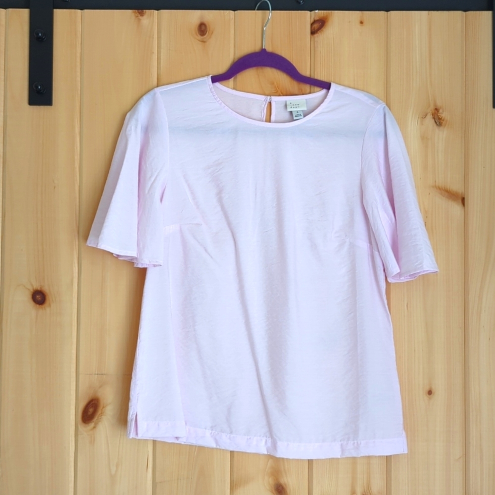 Target "A New Day" light pink satin shirt